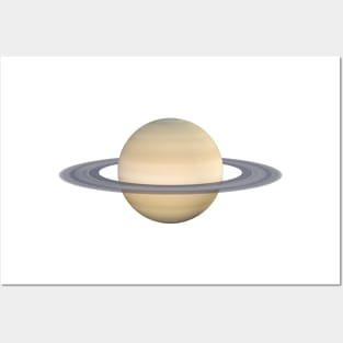 Planet saturn on transparent background Posters and Art